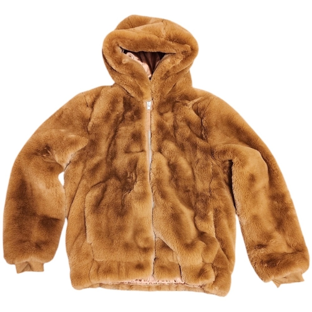 GAP Tan Faux Fur Jacket